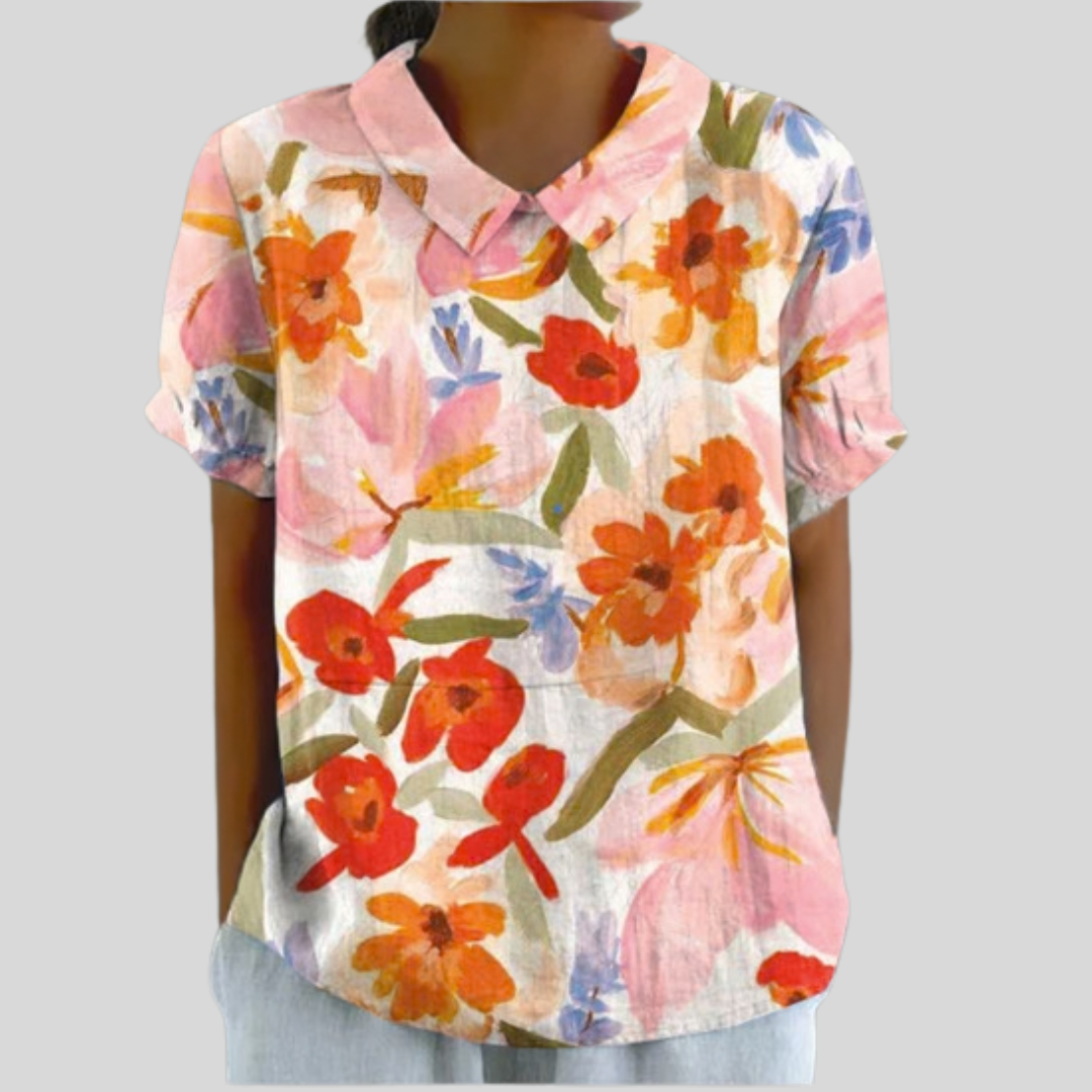 Evelyne | Expressive Floral Blouse