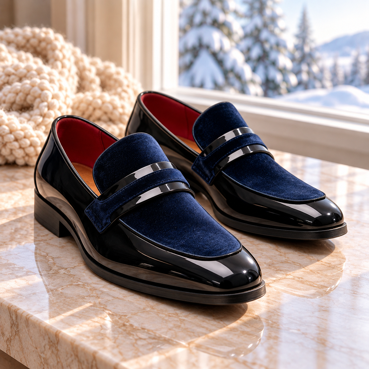 Caruso Velvet Lounge Loafers