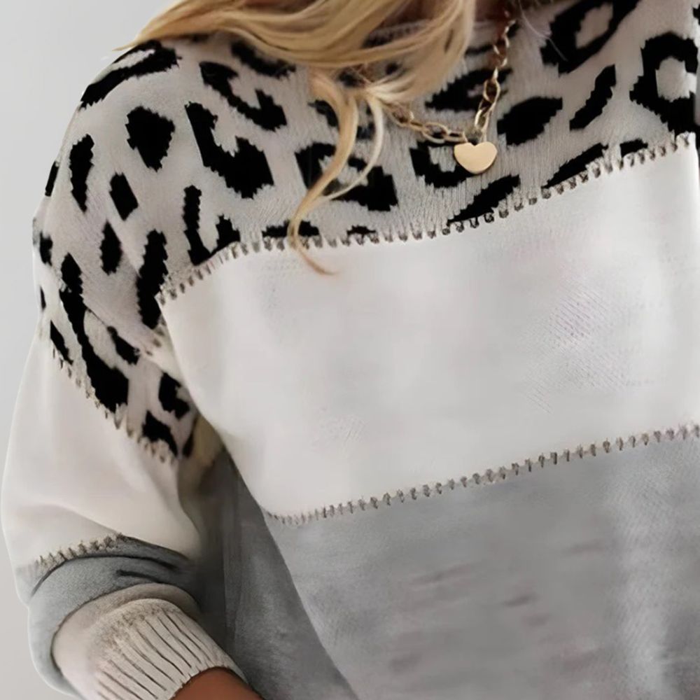 CHEYENNE – TRENDY CHIC PATTERNED SWEATER