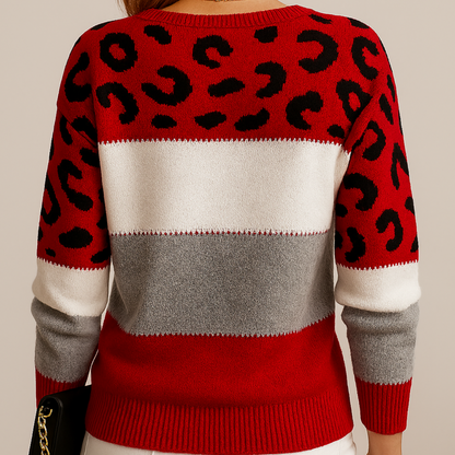 CHEYENNE – TRENDY CHIC PATTERNED SWEATER