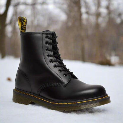 Botas con Cordones Unisex de Piel Sintética y Suela de Goma