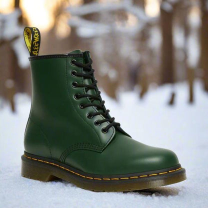 Botas con Cordones Unisex de Piel Sintética y Suela de Goma