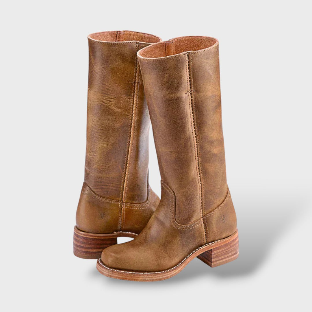 Botas Altas Elegantes Suela Estructurada Mujer | Luna Cruz