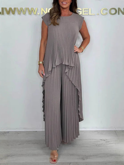 Morie – Elegant Pleated Co-Ord Set