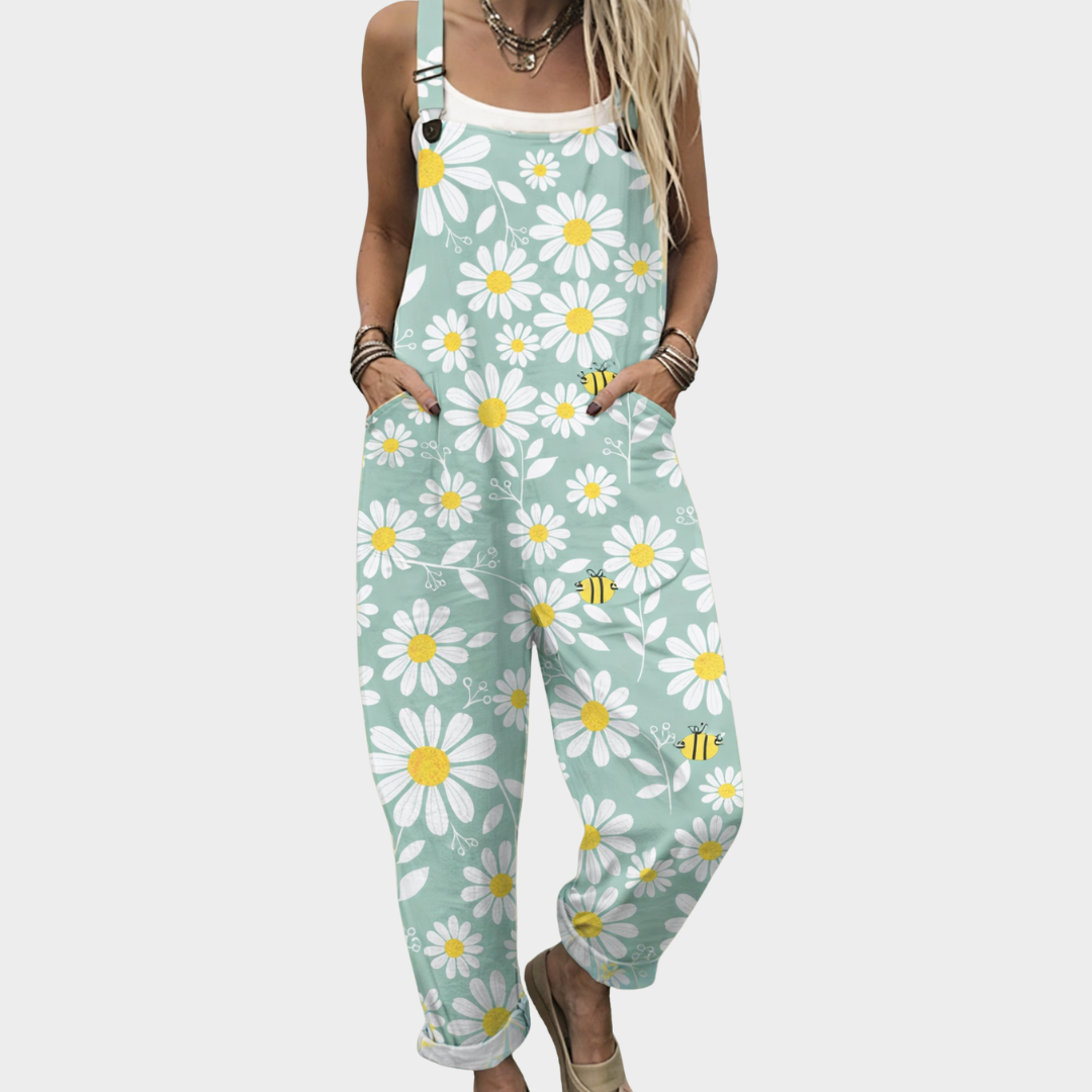 Printed Strap Pants