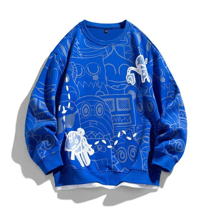 Gridline Graphic Sweatshirt
