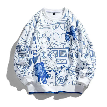 Gridline Graphic Sweatshirt