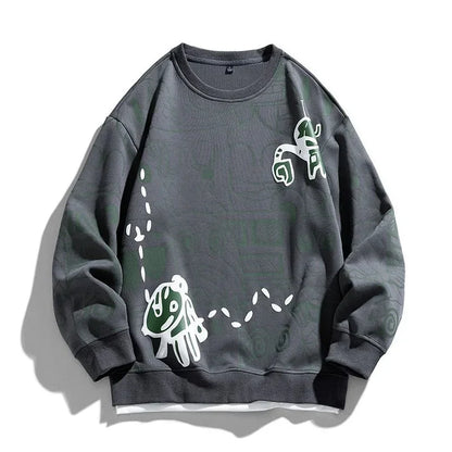 Gridline Graphic Sweatshirt