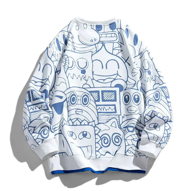 Gridline Graphic Sweatshirt