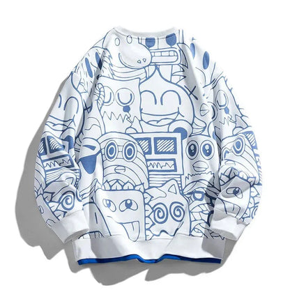 Gridline Graphic Sweatshirt