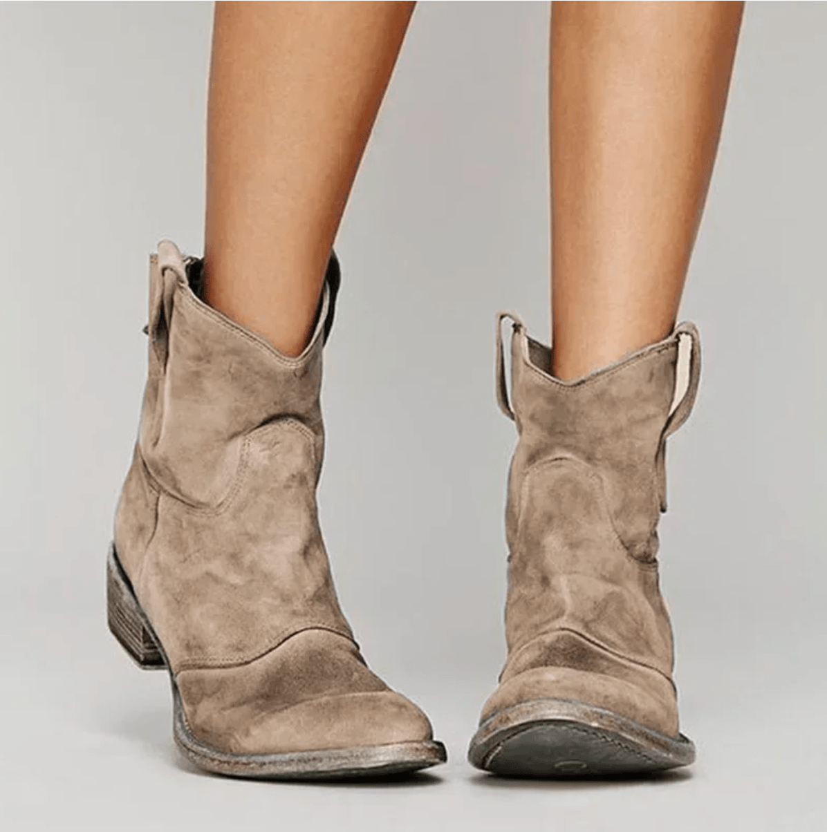 Botas Bajas de Ante Mujer Elegantes | Charlotte