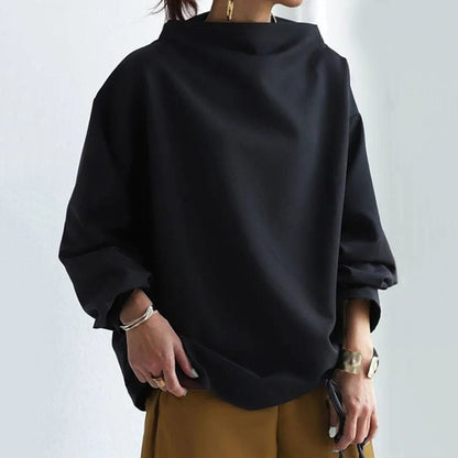 ISABELLA – ELEGANT HIGH-NECK RELAXED SWEATER