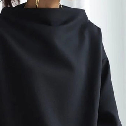 ISABELLA – ELEGANT HIGH-NECK RELAXED SWEATER