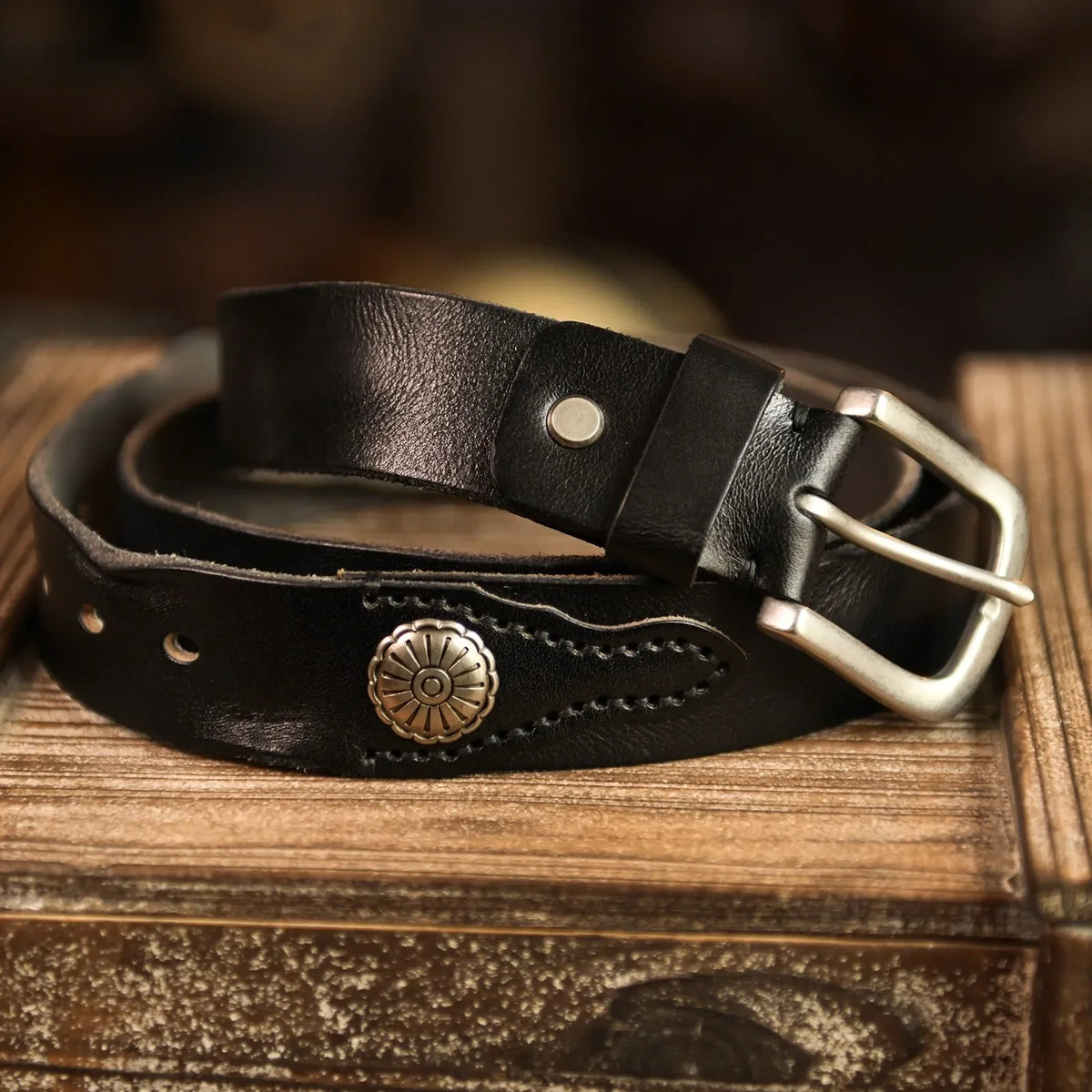 Lone Star Leather Belt