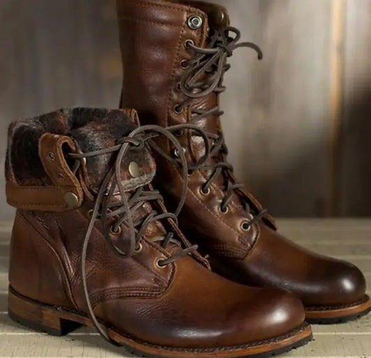 Soft Lined Flexible Fit Leather Boots for Women | Luna Cruz