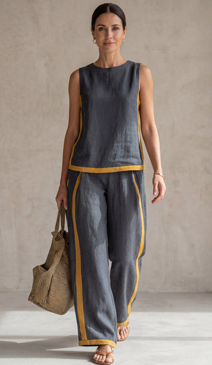 AURENE | TWO-PIECE LINEN SET