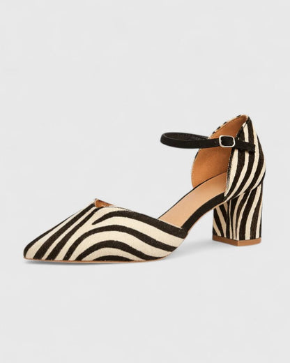 Bravelynn | Chic Zebra Heels