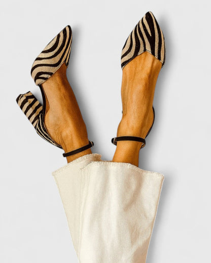 Bravelynn | Chic Zebra Heels