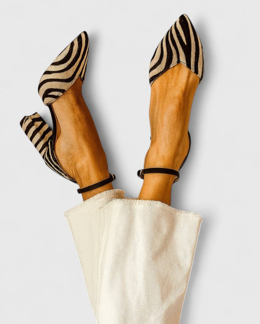 Bravelynn | Chic Zebra Heels
