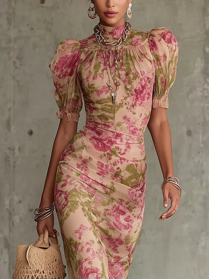 Isla | Romantic Floral Ruffle Maxi