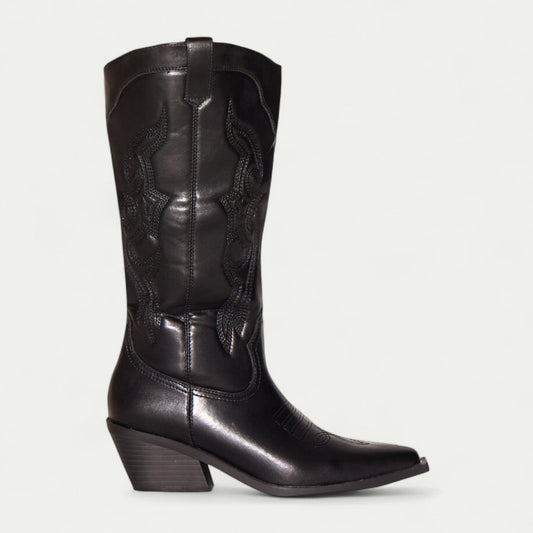 Western Style Distressed Finish Cowboy Boots for Women