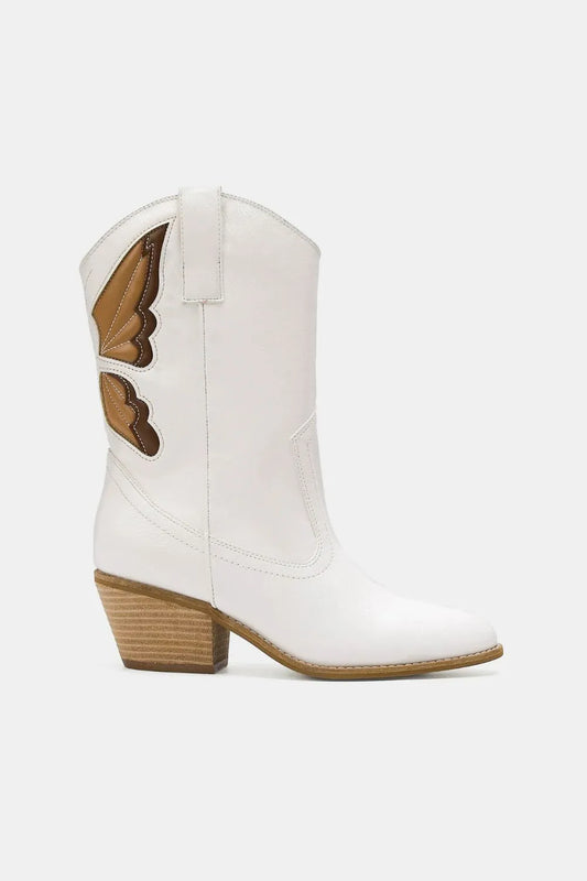 Women's Pointed Toe Boots with Butterfly Detail – Luna Cruz