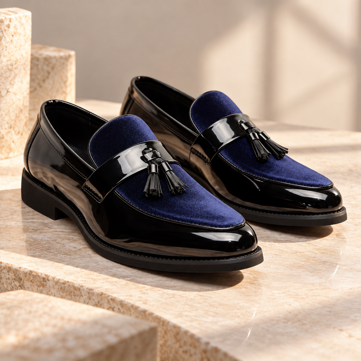 Sterling Velvet Tassel Loafers