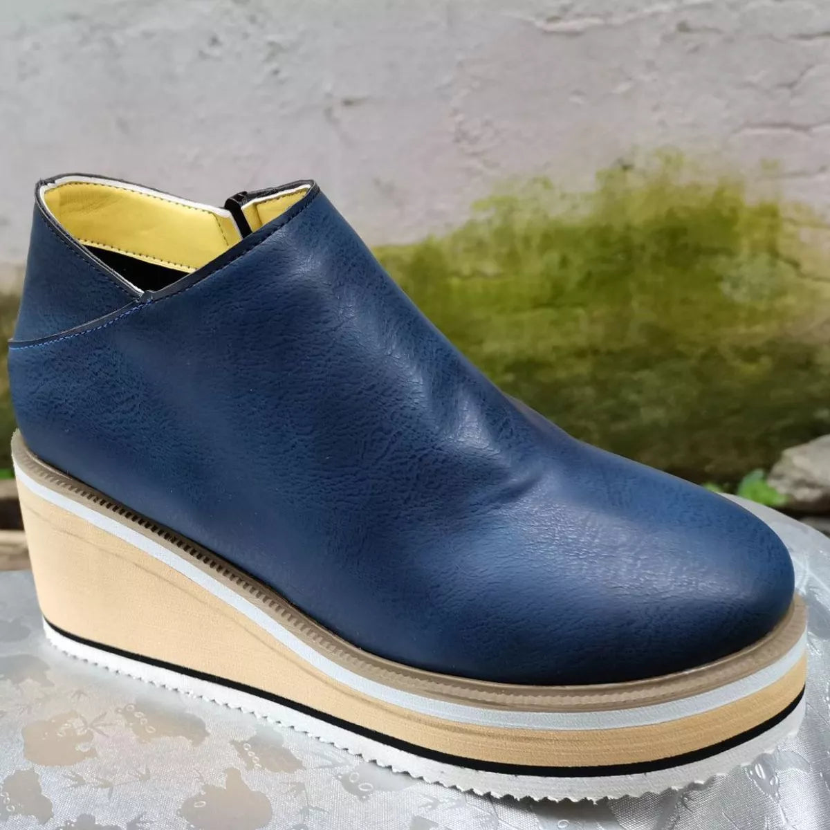 Botines Mujer Cuña  Botas Tobilleras Plataforma Cómodas Otoño Invierno