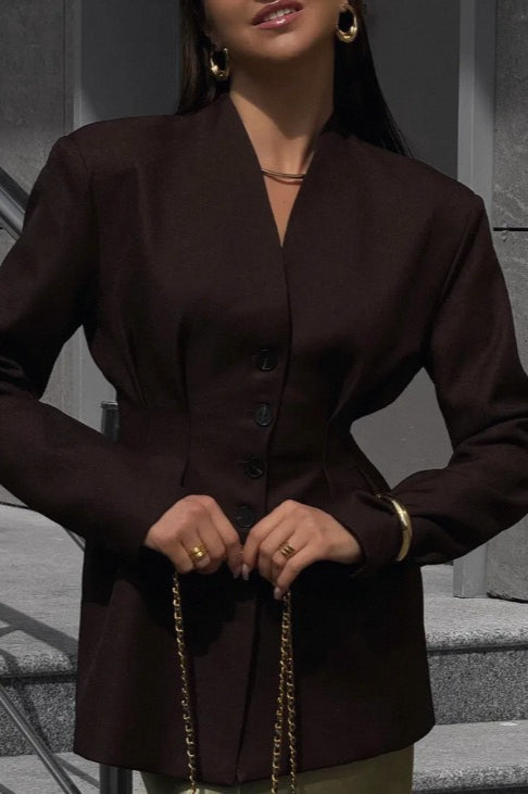 Elegant Long Sleeve Blazer
