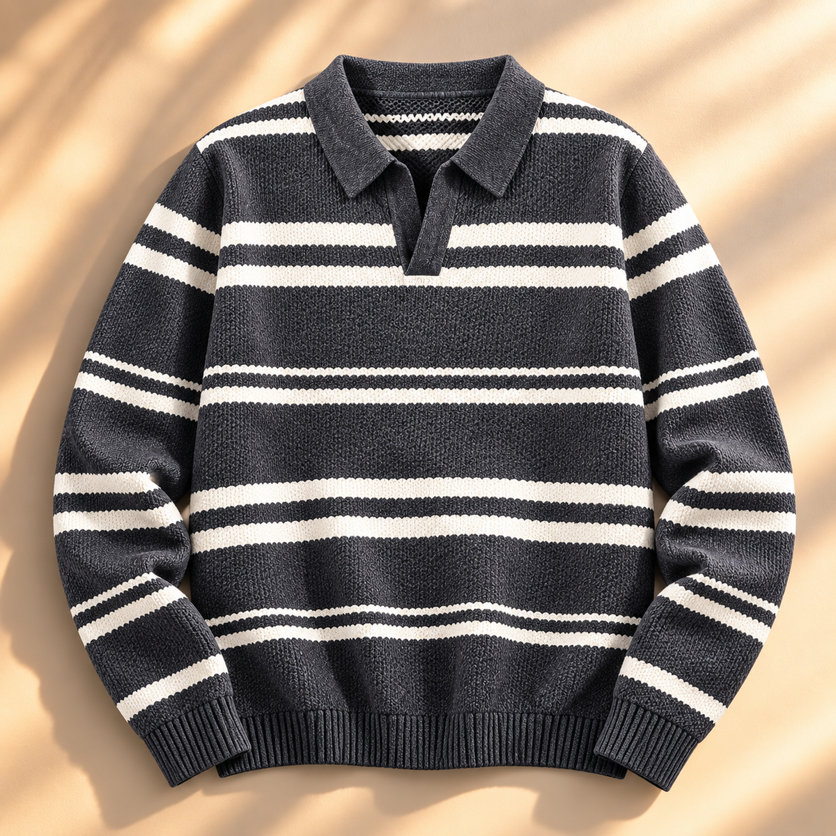 Jacob Striped Knit Polo