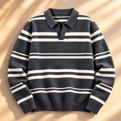 Jacob Striped Knit Polo