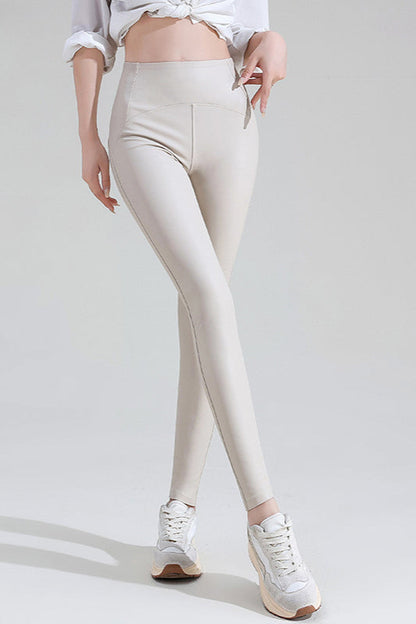 Fleece Lined Faux Leather Leggings