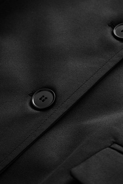 Slim Fit Padded Shoulder Blazer