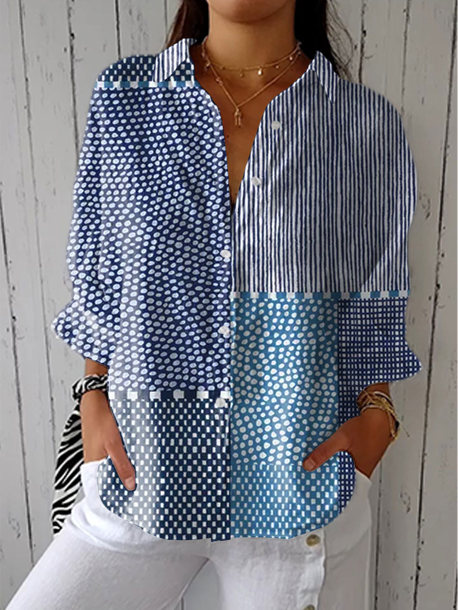 Bérénice | Chic Patchwork Blouse