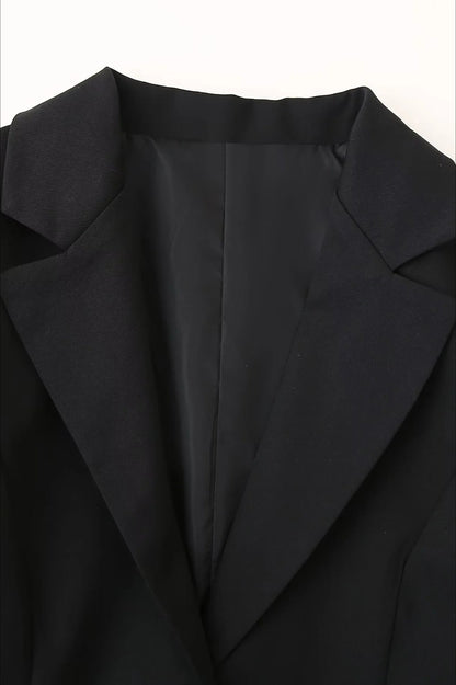 High Waist V-Neck Blazer