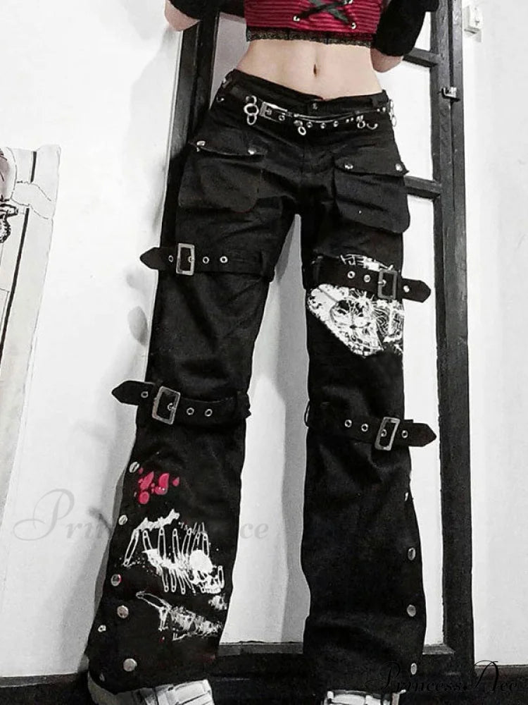 Buckle Strap Halter Trendy Jeans