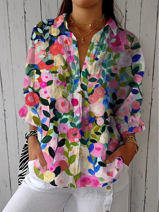 Armelle | Vibrant Floral Blouse