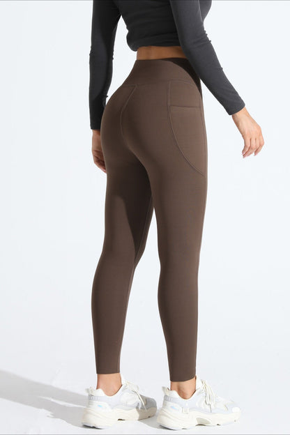 High-Rise Fleece Lined Side Pocket Leggings