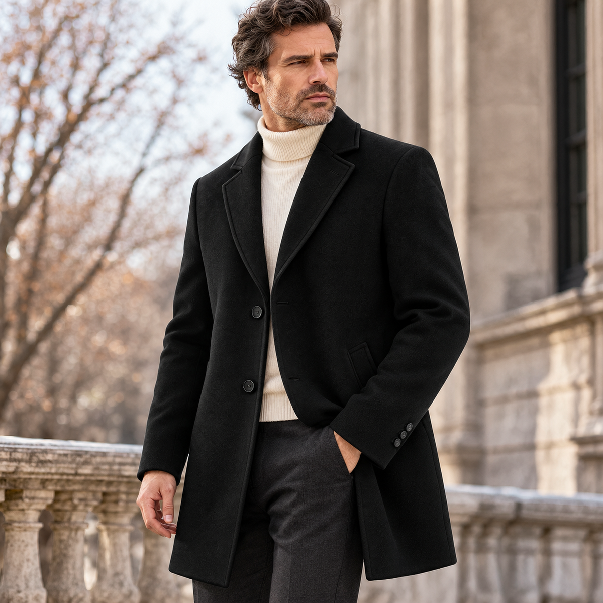 Banff Notch-Lapel Overcoat