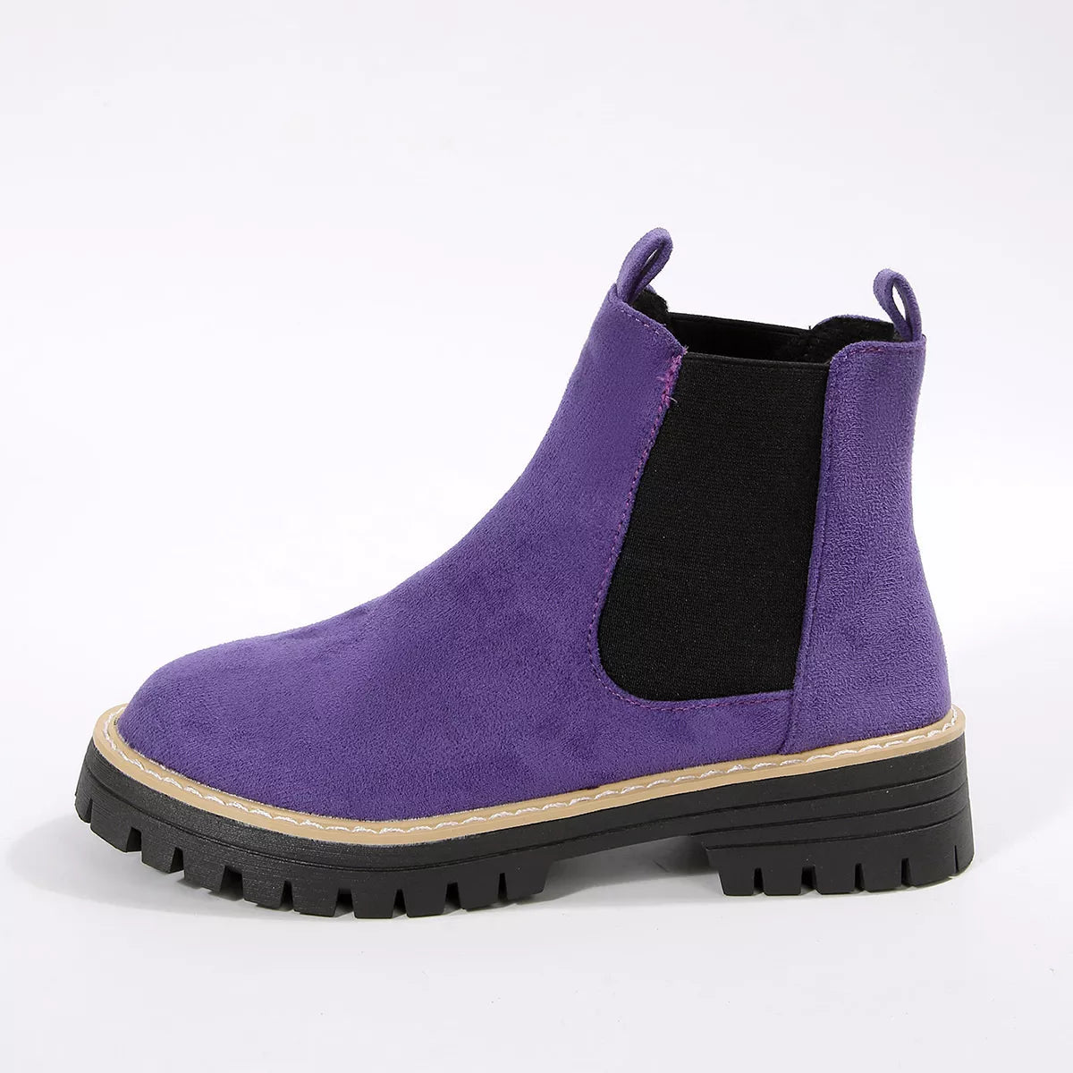 Botines Mujer Tacón Ancho Bloque Punta Redonda - Botas Tobilleras Cómodas Otoño Invierno