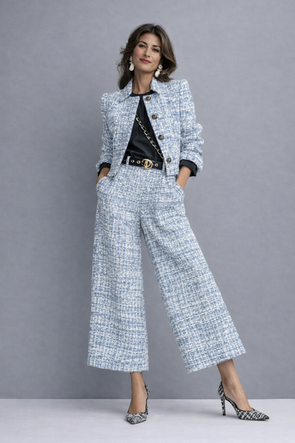 Davina - Structured Tweed Two-Piece Suit