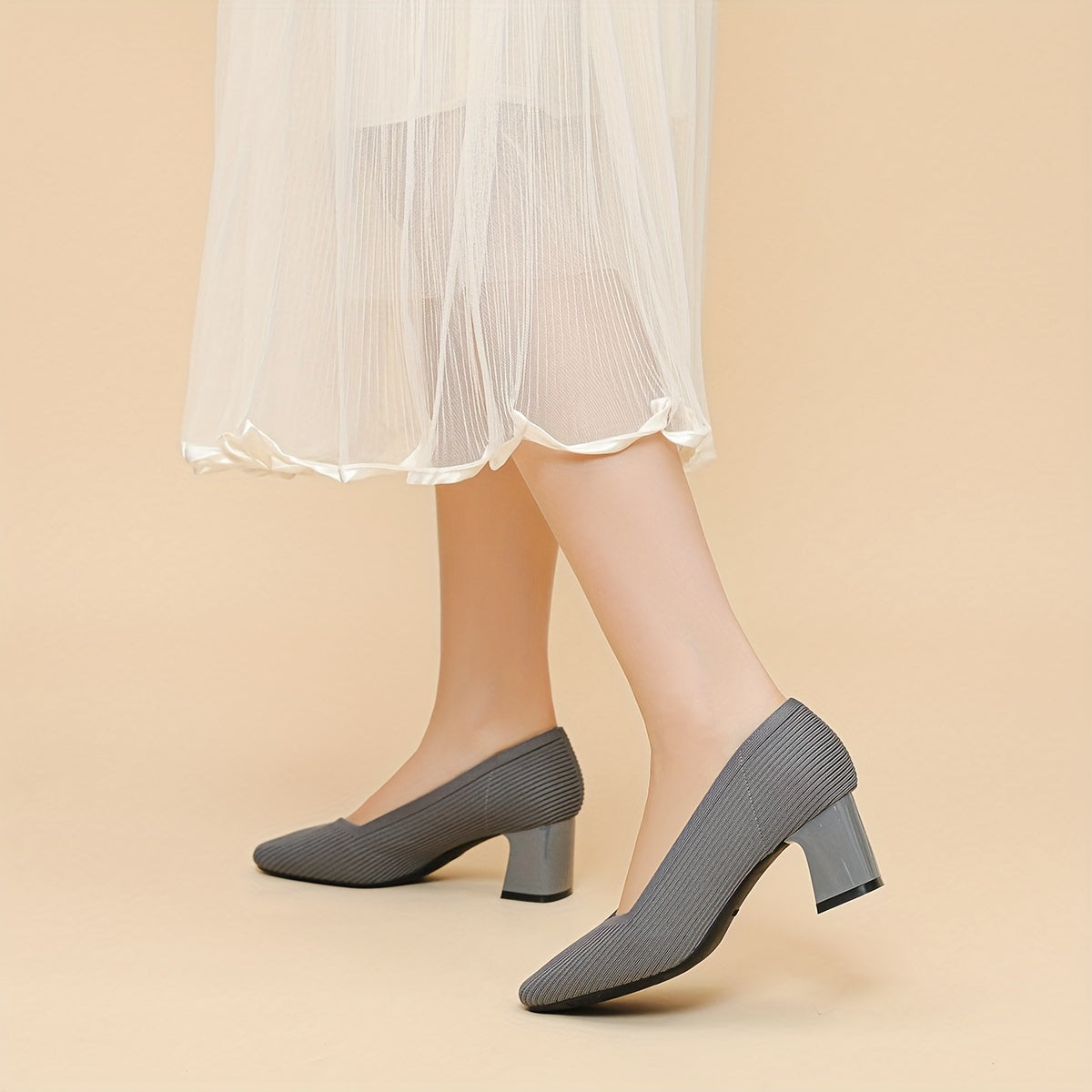 Elise | Textured Heels