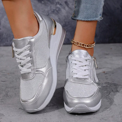 Dina | Metallic Comfort Sneakers