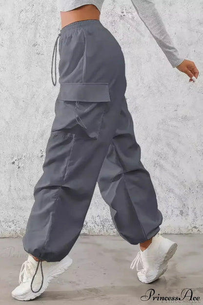 Drawstring Casual Pocket Cargo Pants