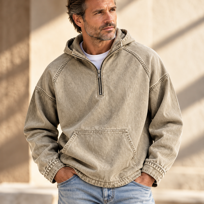 Jacob Washed Zip Hoodie