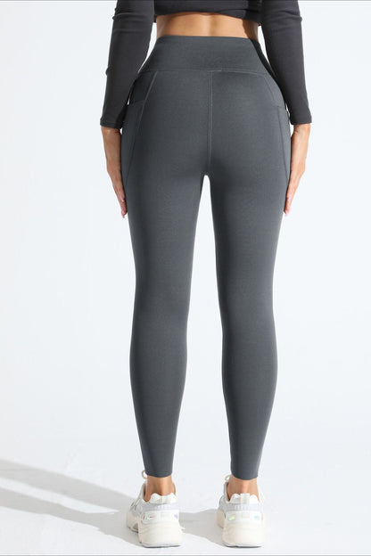 High-Rise Fleece Lined Side Pocket Leggings
