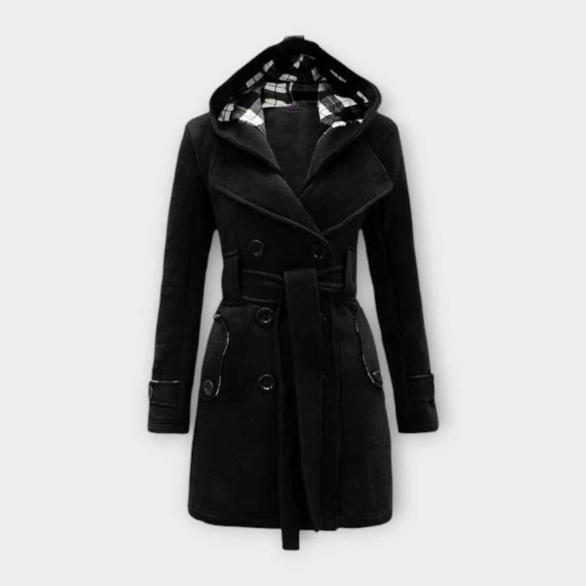 AVA – ELEGANT HOODED TRENCH COAT