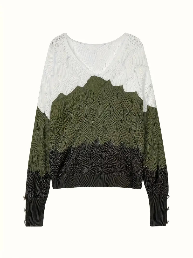 EMMA – COZY CHIC WAVE KNIT SWEATER