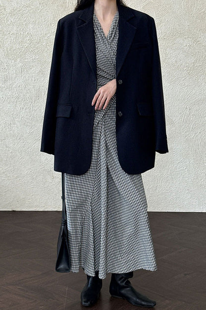 Split Back Relaxed Fit Blazer