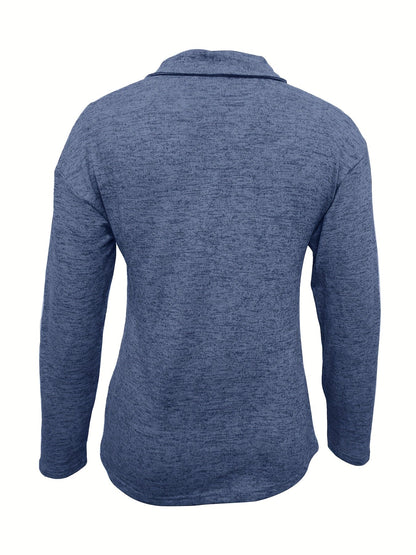 DIANA – CASUAL ZIP COLLAR TOP